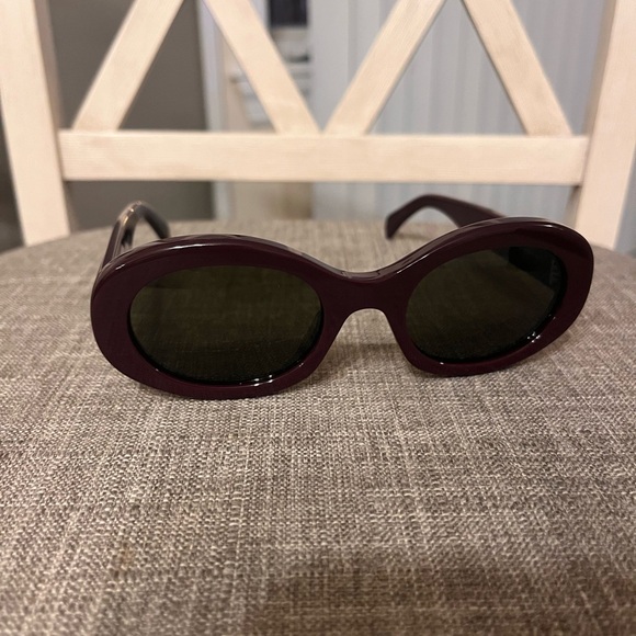 Authentic Celine Brown Glasses Classic Oval Design - Picture 1 of 5